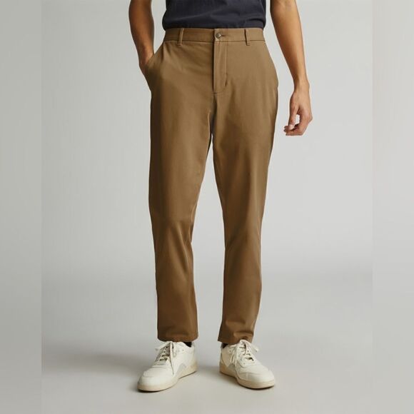 NWT EVERLANE the Performance Chino Pants Uniform in color coconut Men size 30x32 - Picture 1 of 12